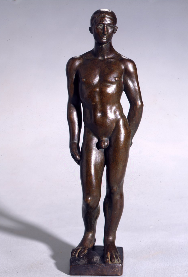 Le Jeune homme, 1908-1930, bronze, H. 31 cm, Fondation Dina Vierny – Musée Maillol.