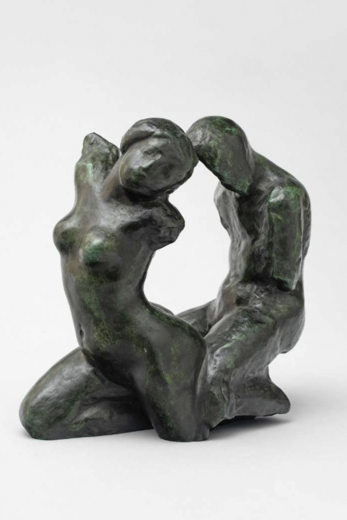Aristide Maillol, « Le Couple or L’homme et la femme », 1896. Bronze, 17 x 16 x 8,6 cm, Paris, Fondation Dina Vierny – Musée Maillol